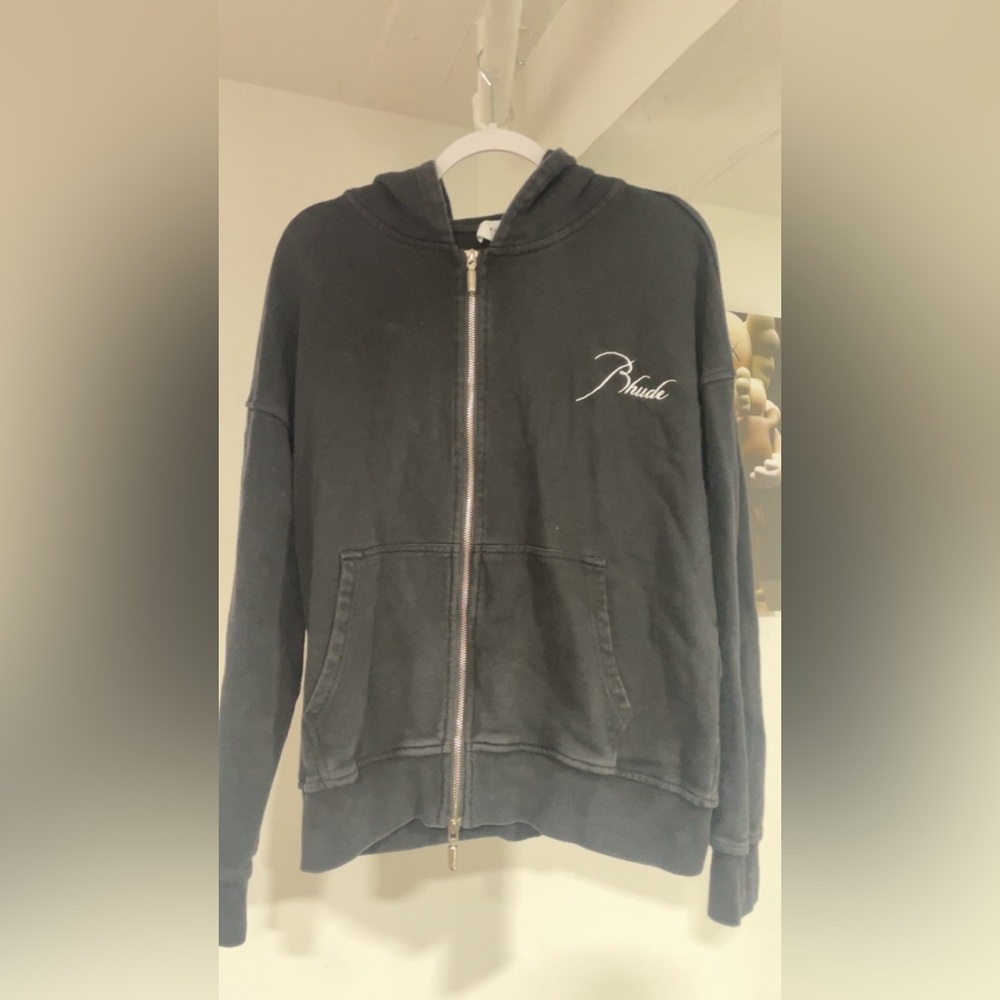 Rhude zip up hoodie